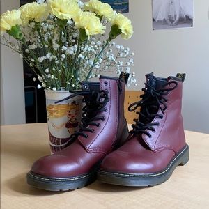Dr Martens YOUTH 1460 SOFTY LEATHER LACE UP BOOTS